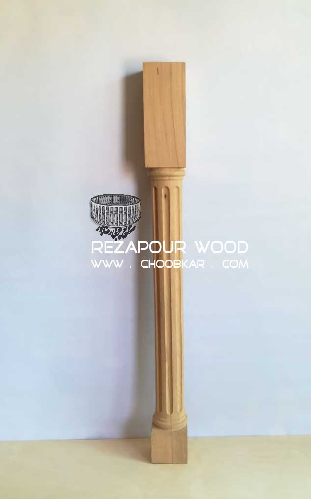پایه نرده چوبی